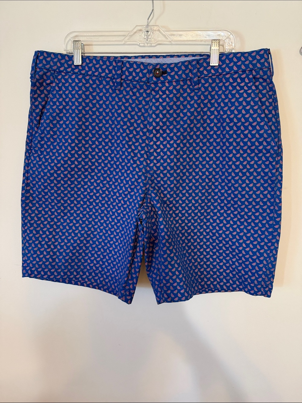 Tommy Hilfiger Blue Shorts with Pink Sailboat Print